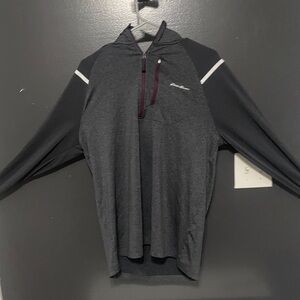 Eddie Bauer Men's Charcoal Half-Zip Jacket